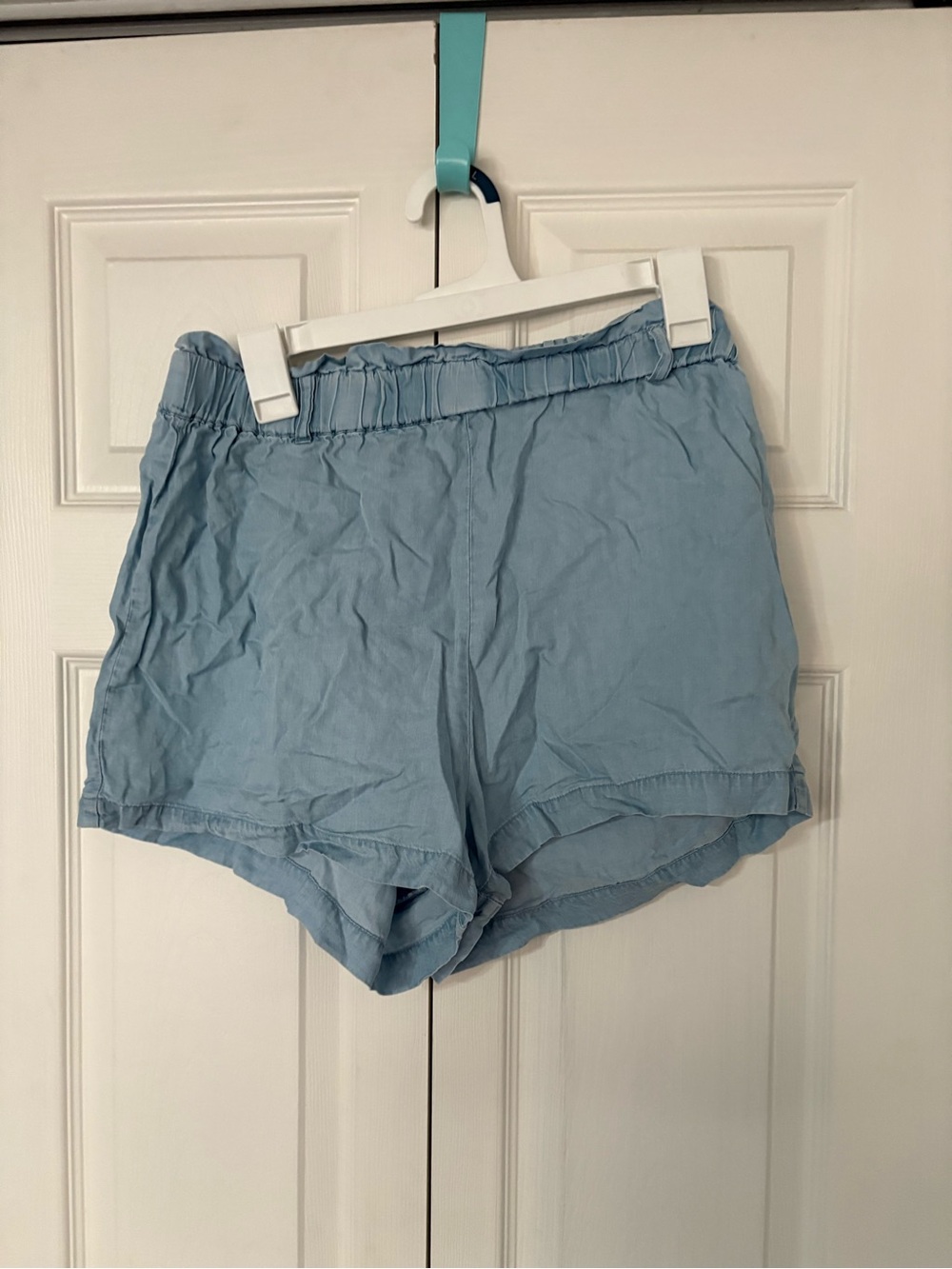 Charlotte Russe Light Blue High-Waist Casual Shorts